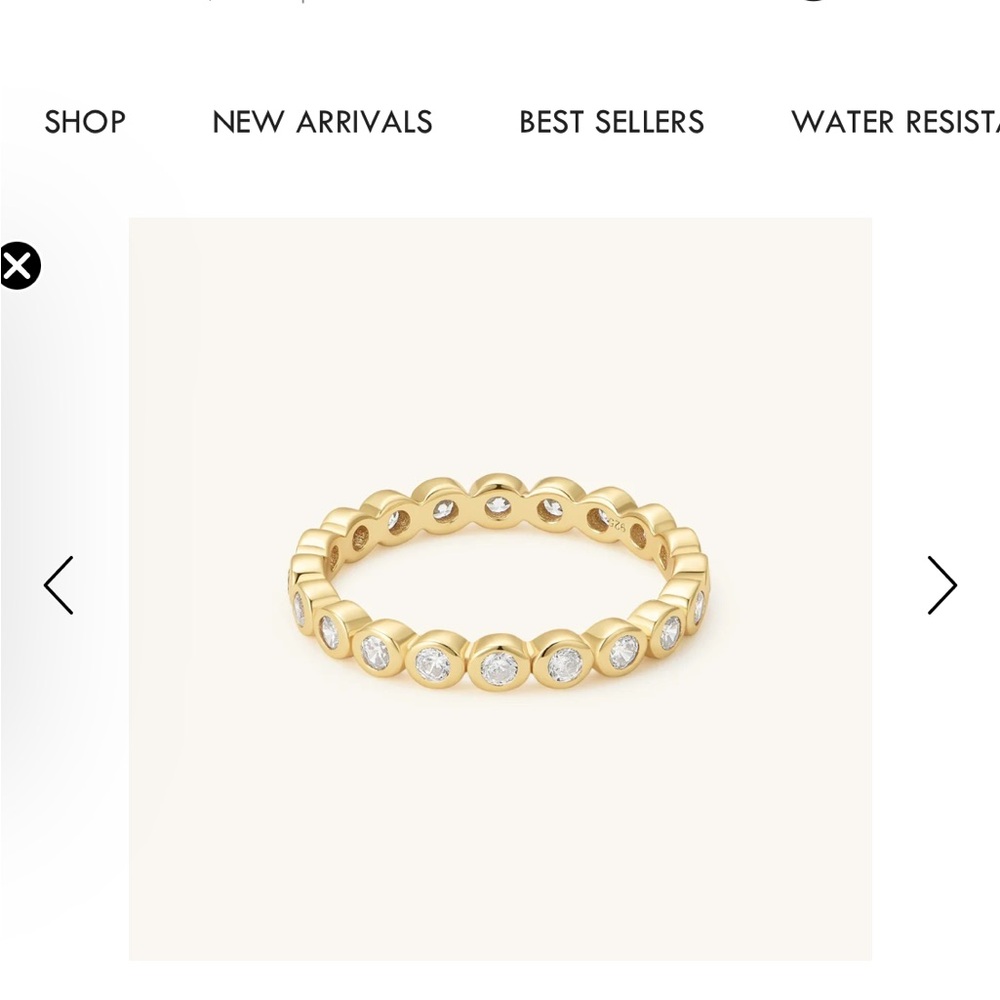 Heart Made of Gold Bezel ring size 6